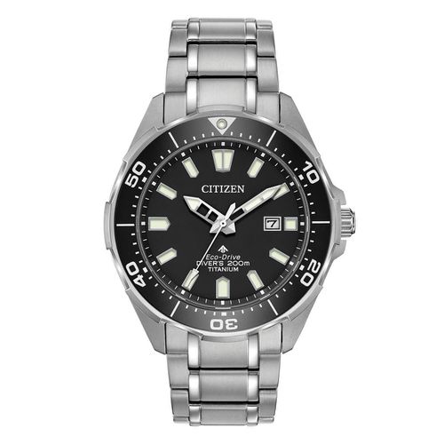 Men's Bracelet Watch - Promaster Diver Black Dial Titanium / BN0200-56E - Citizen - Modalova