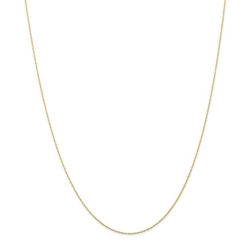 K Rose Gold .5 mm Carded Cable Rope Chain - Jewelry - Modalova