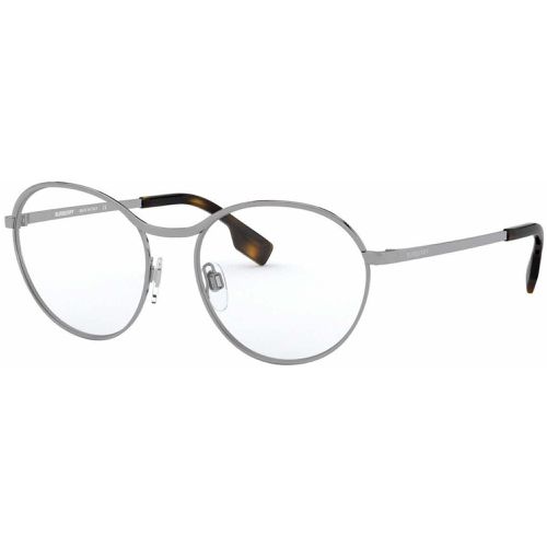 Women's Eyeglasses - Gunmetal Full Rim Round Frame / 0BE1337 1003 - BURBERRY - Modalova