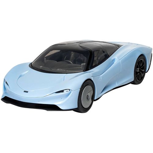 Model Kit - Skill 1 McLaren Speedtail Car Light Blue, Black Top - Airfix Quickbuild - Modalova