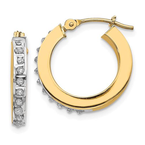 K Diamond Fascination Round Hinged Hoop Earrings - Jewelry - Modalova