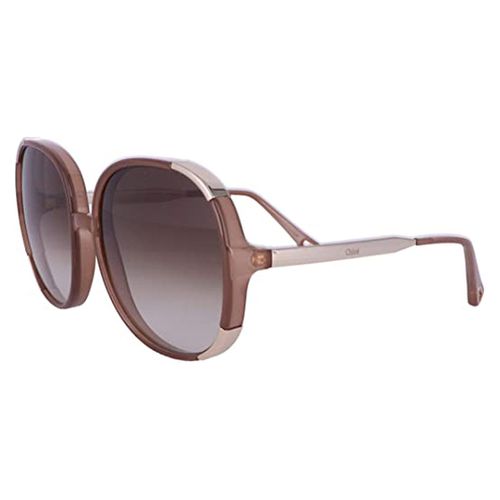 Women's Sunglasses - Gold Frame Brown Grey Lens / 712SD-272-61-18-140 - Chloe - Modalova