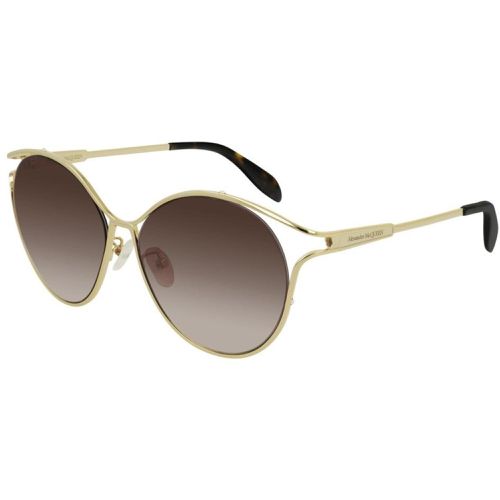 Women's Sunglasses - Round Frame / AM0210SA 002 - Alexander McQueen - Modalova