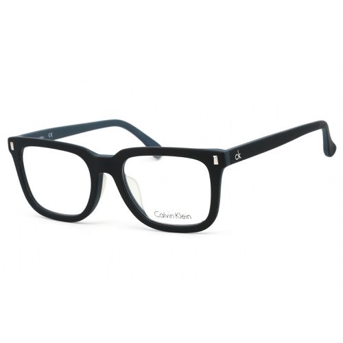 Unisex Eyeglasses - Matte Blue Rectangular Frame Demo Lens / CK5898A 430 - Calvin Klein - Modalova
