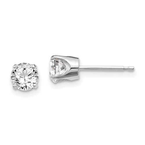 Kw .95ct I2 K-L Diamond Stud Push-on Post Earrings - Jewelry - Modalova