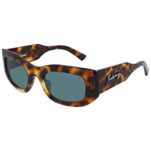 Unisex Sunglasses - Havana Rectangular Frame / BB0121S 002 - Balenciaga - Modalova