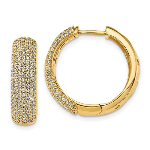 K Diamond Hinged Hoop Earrings - Jewelry - Modalova