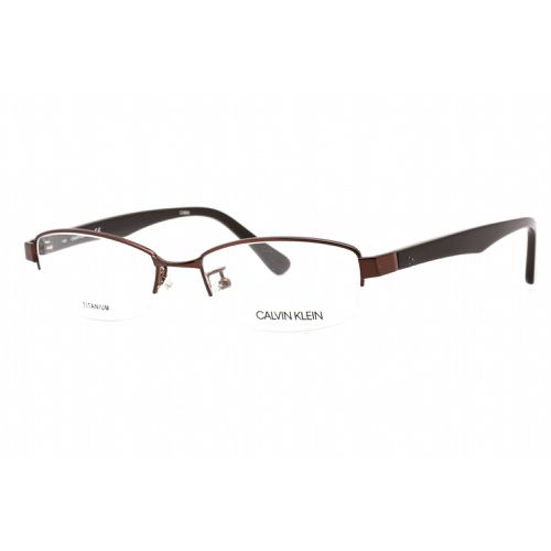 Women's Eyeglasses - Half Rim Dark Brown Titanium Frame / CK5304A 201 - Calvin Klein - Modalova