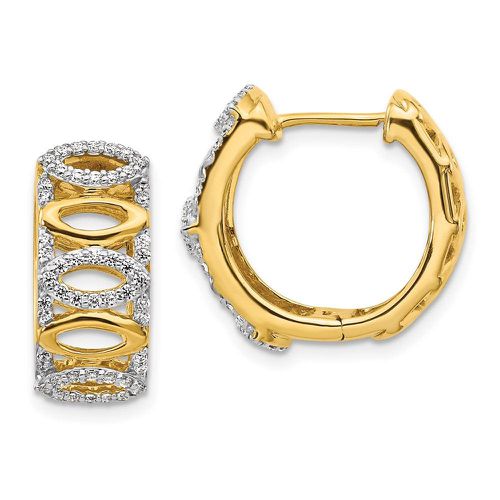 K Diamond Fancy Hoop Earrings - Jewelry - Modalova