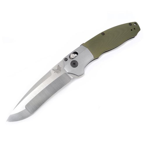 Knife - Vector Axis-Assisted Flipper Satin Blade with G10 Handle / 496 - Benchmade - Modalova