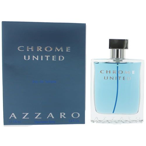 Chrome United by , 3.4 oz Eau De Toilette Spray for Men - Azzaro - Modalova
