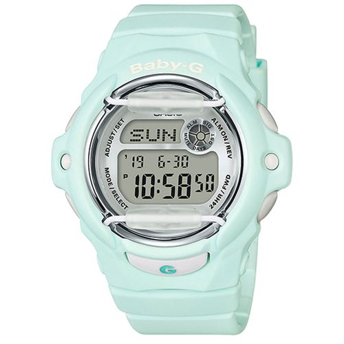 Women's Digital Watch - Baby-G Digital Dial Light Green Strap Dive / BG169R-3 - Casio - Modalova