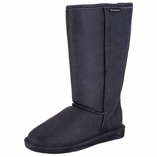 W-009 Women's Emma Cow Suede Black Distressed Leather Winter Boot, 12 High - Bearpaw - Modalova