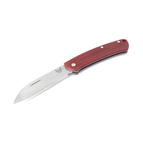 Folding Knife - Proper Slipjoint Plain Edge Blade with Red Handle/ 319-1 - Benchmade - Modalova