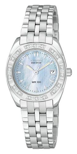 EW1591-53Y Women's MOP Paladion Diamond Bezel Watch - Citizen - Modalova