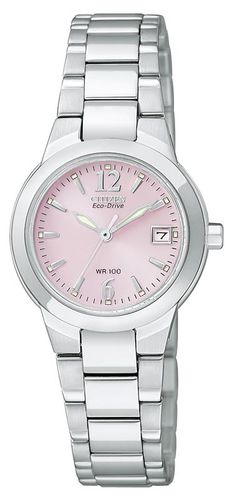 EW1670-59X Women's Eco-Drive Pink Dial Stainless Steel Watch - Citizen - Modalova