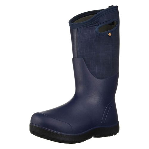 Women's Insulated Boots - Neo-Classic Dark Blue Multi Tall Linen / 72253-469 - BOGS - Modalova