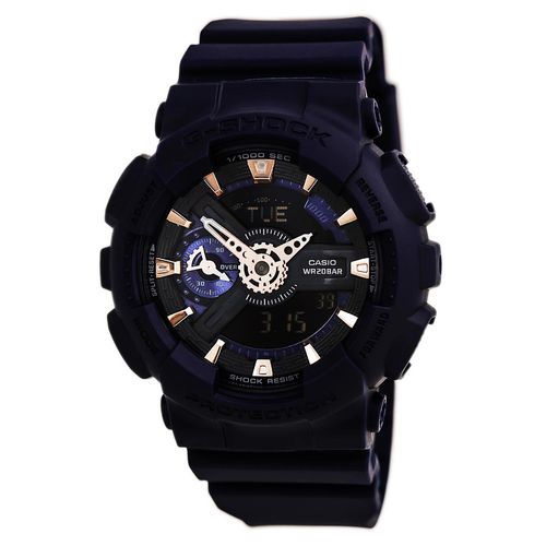 Men's World Time Watch - G-Shock S Series Dive Blue Resin Strap / GMAS110CM-2A - Casio - Modalova