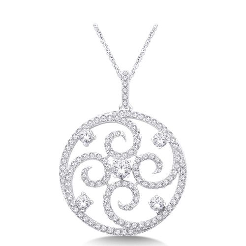 K White Gold 1 Ct.Tw. Diamond Fashion Pendant - Star Significance - Modalova