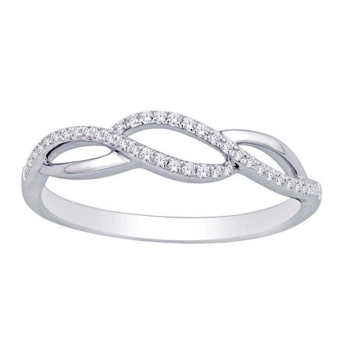 K White Gold 1/10 Ct.Tw. Diamond Fashion Ring - Star Significance - Modalova