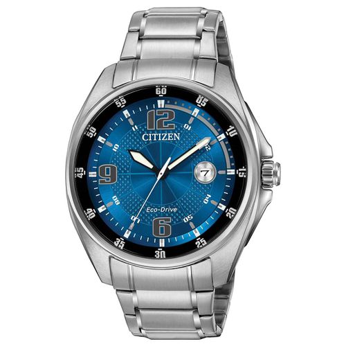 AW1510-54L Men's WDR Eco-Drive Blue Dial Stainless Steel Bracelet Watch - Citizen - Modalova