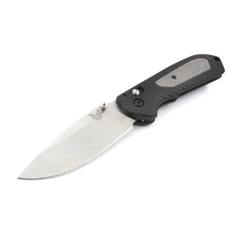 Folding Knife - Freek Axis Lock Plain Blade with Grey and Black Handle / 560 - Benchmade - Modalova