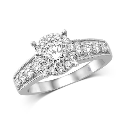 K White Gold 1 1/4 Ct.Tw Diamond Engagement Ring - Star Significance - Modalova