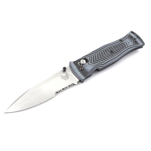 Folding Knife - Pardue Drop Point Blade Gray And Black G10 Handle / 531S - Benchmade - Modalova
