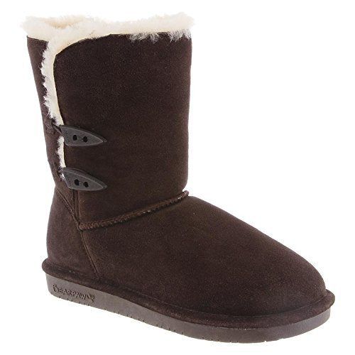 W-205 Women's Abigail Chocolate Leather Winter Boot, 8 High - Bearpaw - Modalova