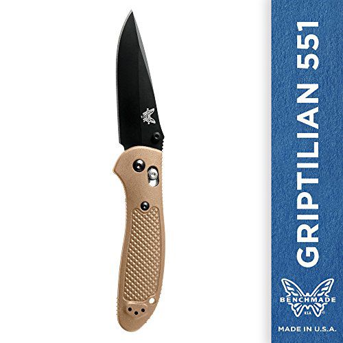 Folding Knife - Griptilian Drop-Point Blade Sand Nylon Handle / 551BKSN - Benchmade - Modalova