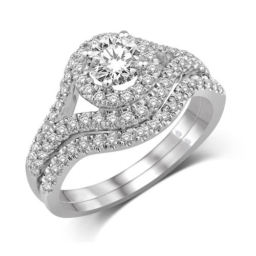 K White Gold 1 Ct.Tw. Diamond Fashion Bridal - Star Significance - Modalova