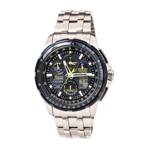 Men's Chronograph Watch - Skyhawk A-T Eco Drive Steel Bracelet Ana-Digi Dial - Citizen - Modalova