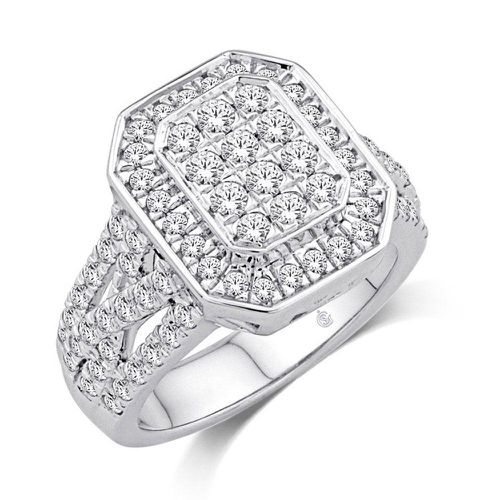 K White Gold 1 1/2 Ct.Tw.Diamond Fashion Ring - Star Significance - Modalova