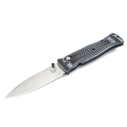 Folding Knife - Valet Plain Edge Blade with Grey and Black Handle/ 531 - Benchmade - Modalova