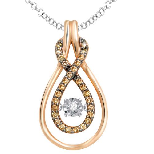 K Rose Gold 1/6 Ct.Tw.Diamond Fashion Pendant - Star Significance - Modalova
