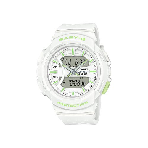 Women's Quartz Watch - Baby-G Alarm Ana-Digi Dial White Resin Strap / BGA240-7A2 - Casio - Modalova