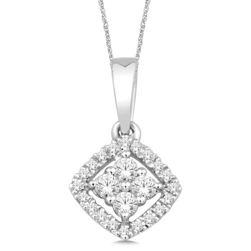 K White Gold 1/10 Ct.Tw.Diamond Fashion Pendant - Star Significance - Modalova