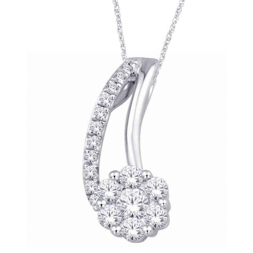 K White Gold 1/6 Ct.Tw. Diamond Fashion Pendant - Star Significance - Modalova