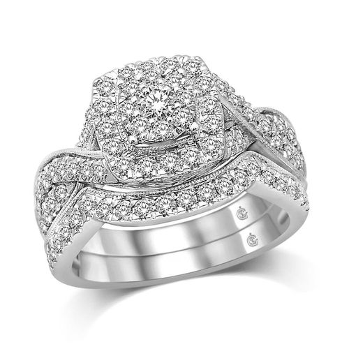 K White Gold 1 Ct.Tw.Diamond Fashion Bridal - Star Significance - Modalova