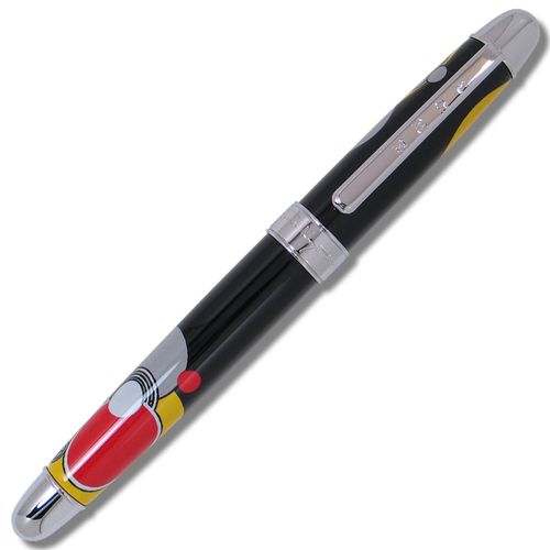 Standard Fountain Pen - Imperial Black, Red, Yellow and Grey / PW02F - ACME - Modalova