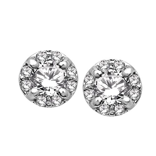 K White Gold 1/2 Ct.Tw.Diamond Stud Earrings - Star Significance - Modalova
