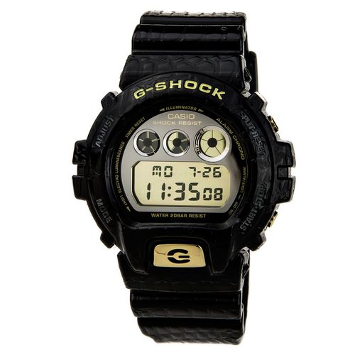 Men's Chronograph Watch - G-Shock Alarm Dive Digital Grey Dial / DW6900CR-1 - Casio - Modalova