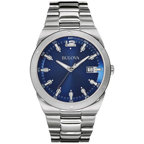 B220 Men's Classic Blue Dial Stainless Steel Bracelet Watch - Bulova - Modalova