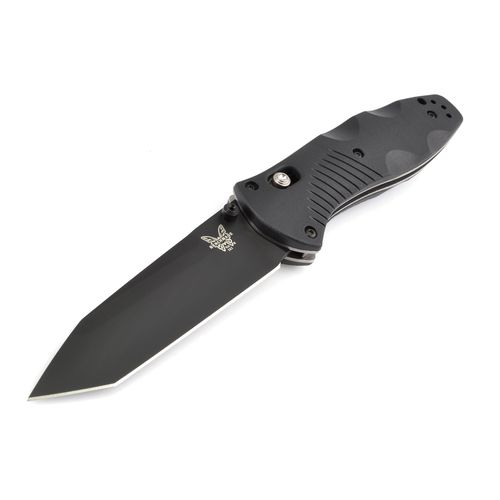 Folding Knife - Barrage Black Plain Blade with Black Handle / 583BK - Benchmade - Modalova