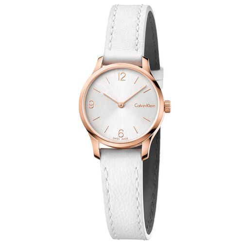 Women's Quartz Watch - Endless Silver Tone Dial Leather Strap / K7V236L6 - Calvin Klein - Modalova
