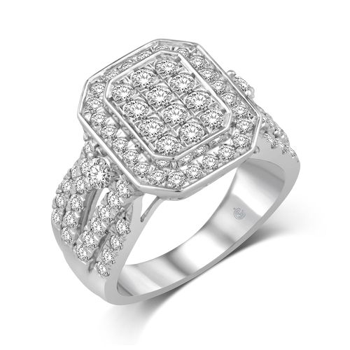 K White Gold 1 1/2 Ct.Tw. Diamond Fashion Ring - Star Significance - Modalova