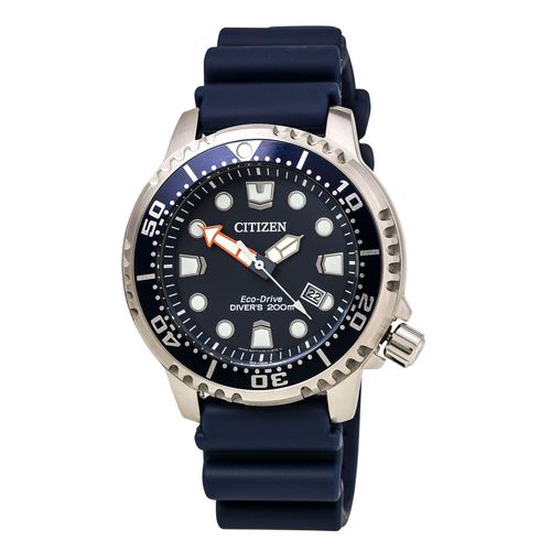 BN0151-09L Men's Promaster Professional Diver Dark Blue Dial Dark Blue Strap Dive Watch - Citizen - Modalova