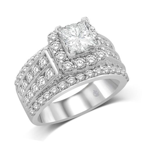 K White Gold 2 1/6 Ct.Tw. Diamond Fashion Semi Mount Engagement - Star Significance - Modalova