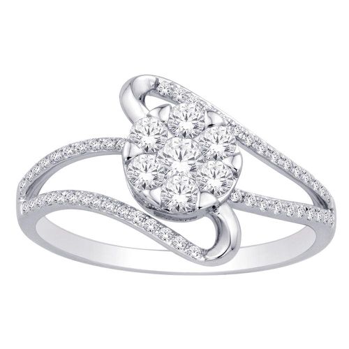 K White Gold 1/2 Ct.Tw. Diamond Fashion Ring - Star Significance - Modalova