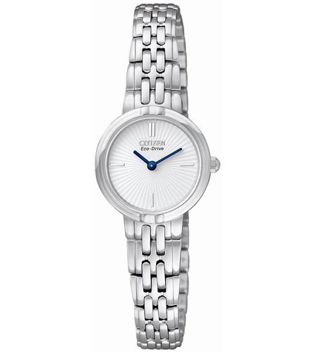 EX1090-52A Women's Eco-Drive Silhouette White Dial Stainless Steel Watch - Citizen - Modalova